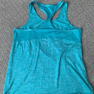 Turquoise tank top workout top